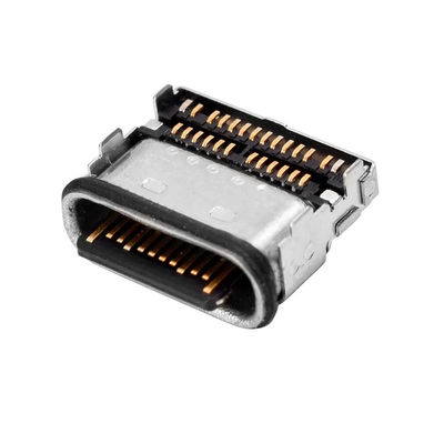 वाटरप्रूफ IPX8 फीमेल 24 पिन कनेक्टर टाइप C USB रिसेप्टकल SMT