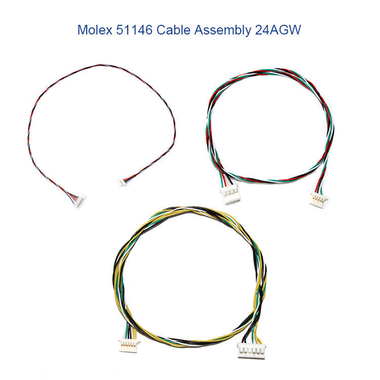 5P 6P इलेक्ट्रिक वायर हार्नेस MOLEX 51146 1.25mm A1254 SMD हाउसिंग होल्डर के साथ