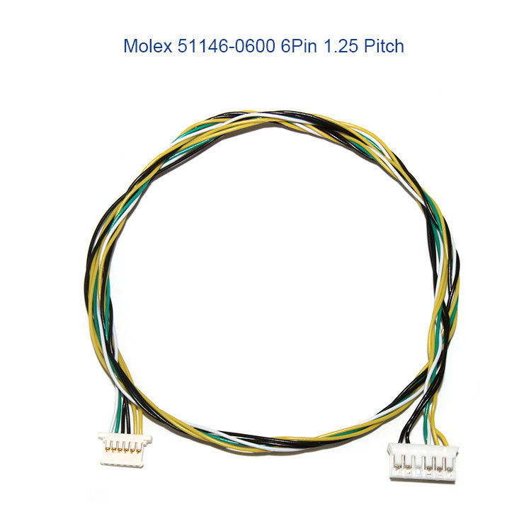 5P 6P इलेक्ट्रिक वायर हार्नेस MOLEX 51146 1.25mm A1254 SMD हाउसिंग होल्डर के साथ