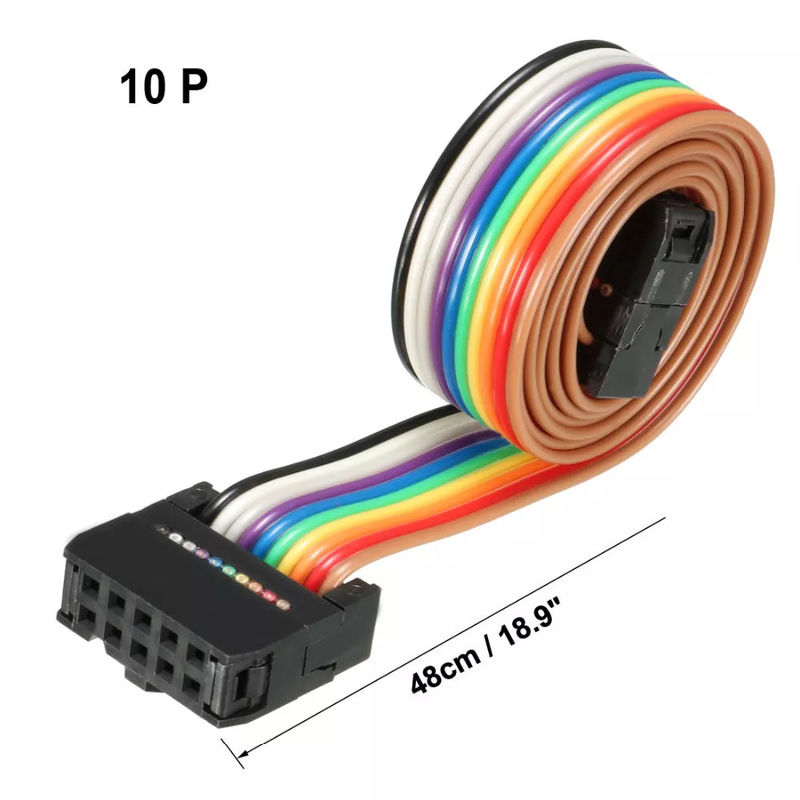 24AWG AWM 2651 FFC IDC रिबन केबल्स 26 पिन 2.54 मिमी पिच फ्लेक्सिबल पीसीबी फ्लैट