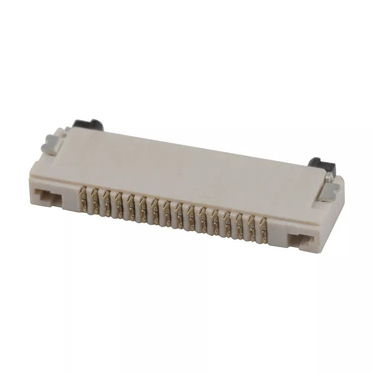 1.5H समकोण 0.5mm पिच FPC कनेक्टर श्रीमती ZIF प्रकार 4-60 पिन