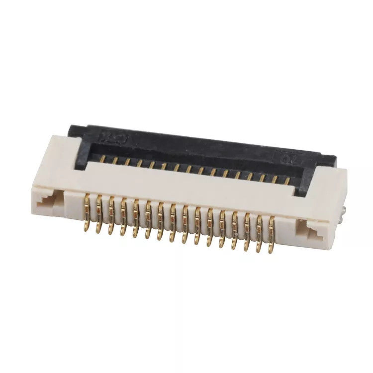 1.5H समकोण 0.5mm पिच FPC कनेक्टर श्रीमती ZIF प्रकार 4-60 पिन