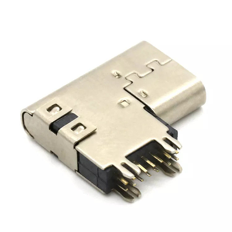 साइड इन्सर्ट 14 पिन फीमेल सॉकेट चार्जिंग पोर्ट 3.1 USB C PCB कनेक्टर SMT रिसेप्टेकल