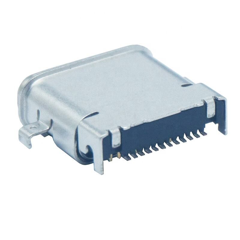 24पिन 3.1 वाटरप्रूफ IPX7 USB C कनेक्टर स्मार्ट वियर PCB चार्जर कनेक्टर सोल्डर टाइप सी के लिए