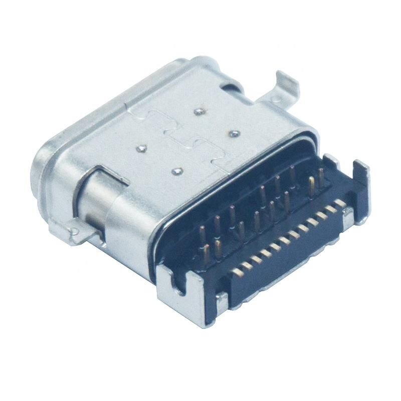 24पिन 3.1 वाटरप्रूफ IPX7 USB C कनेक्टर स्मार्ट वियर PCB चार्जर कनेक्टर सोल्डर टाइप सी के लिए
