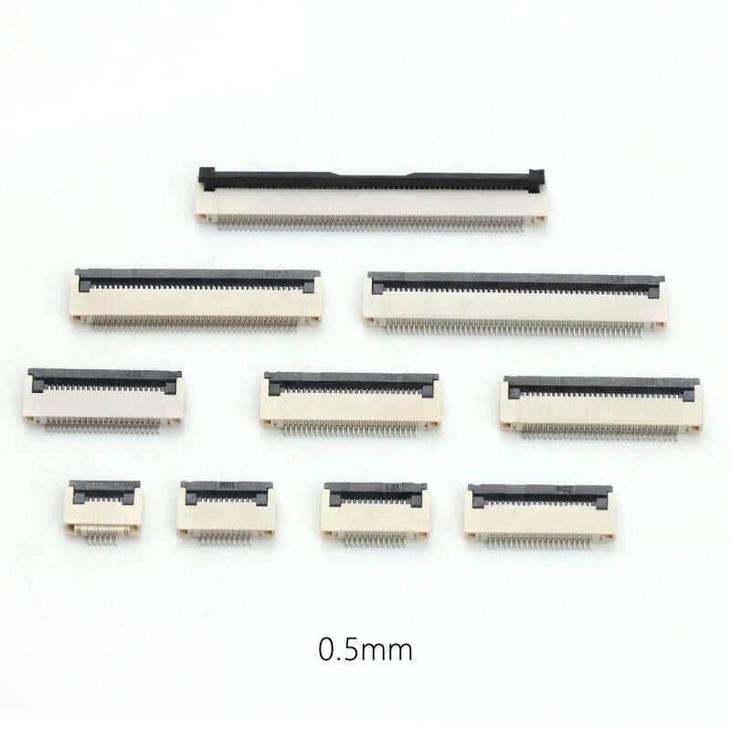 FPC कनेक्टर क्षैतिज फ्लिप-लॉक ZIF प्रकार H2.0mm 4-60pin 0.5mm पिच FPC/ FFC कनेक्टर