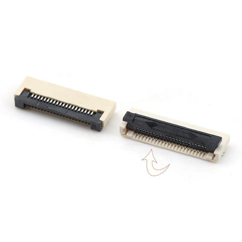 FPC कनेक्टर क्षैतिज फ्लिप-लॉक ZIF प्रकार H2.0mm 4-60pin 0.5mm पिच FPC/ FFC कनेक्टर