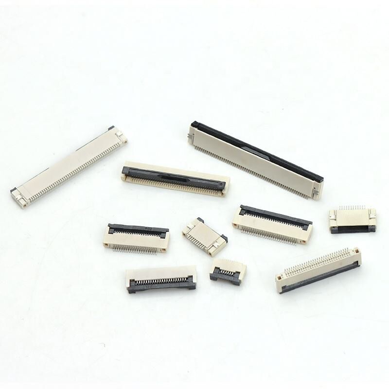 FPC कनेक्टर क्षैतिज फ्लिप-लॉक ZIF प्रकार H2.0mm 4-60pin 0.5mm पिच FPC/ FFC कनेक्टर