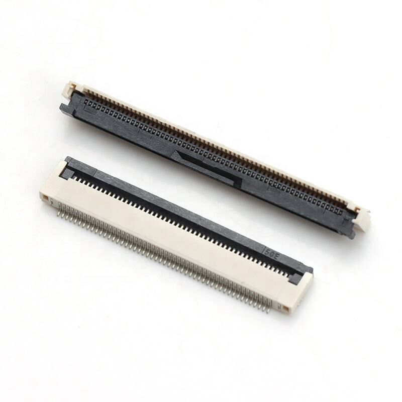 FPC कनेक्टर क्षैतिज फ्लिप-लॉक ZIF प्रकार H2.0mm 4-60pin 0.5mm पिच FPC/ FFC कनेक्टर