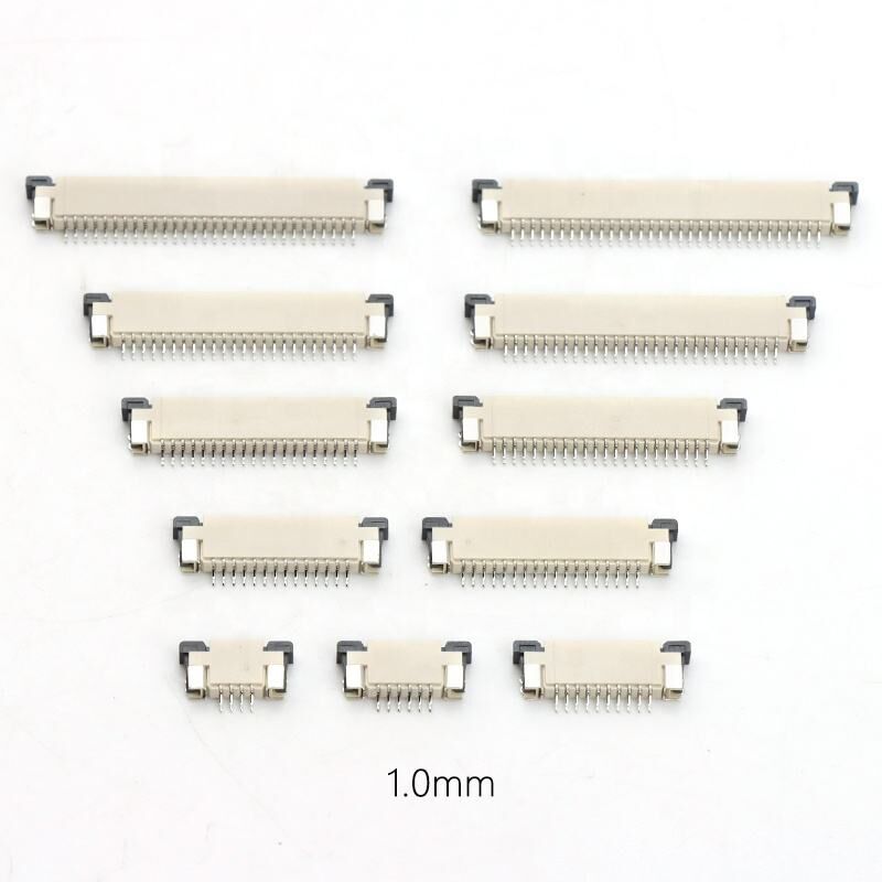 1.0mm Fpc कनेक्टर 4-40pin क्षैतिज SMT प्रकार ऊपरी शीर्ष संपर्क 1.0 FPC कनेक्टर