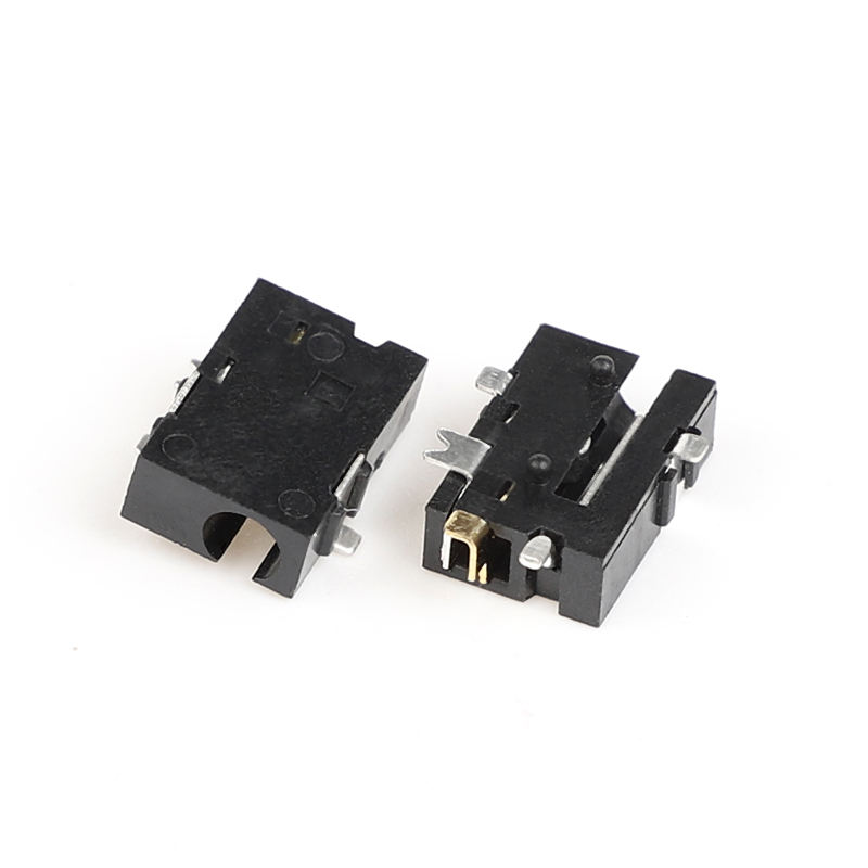 5 PIN SMT/SMD 0.65mm Black Brass Nylon RCA Power Jack Socket Connectors
