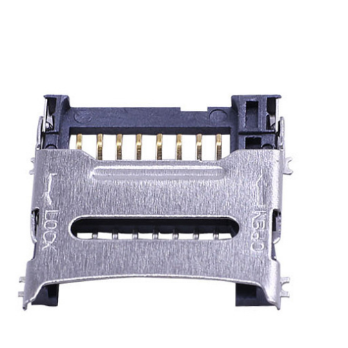 8-पिन माइक्रो एसडी / टीएफ कार्ड सॉकेट | मोलेक्स 472192001 विकल्प | H1.8mm लिफ्ट-द-कवर (हिंज) एसएमटी कनेक्टर