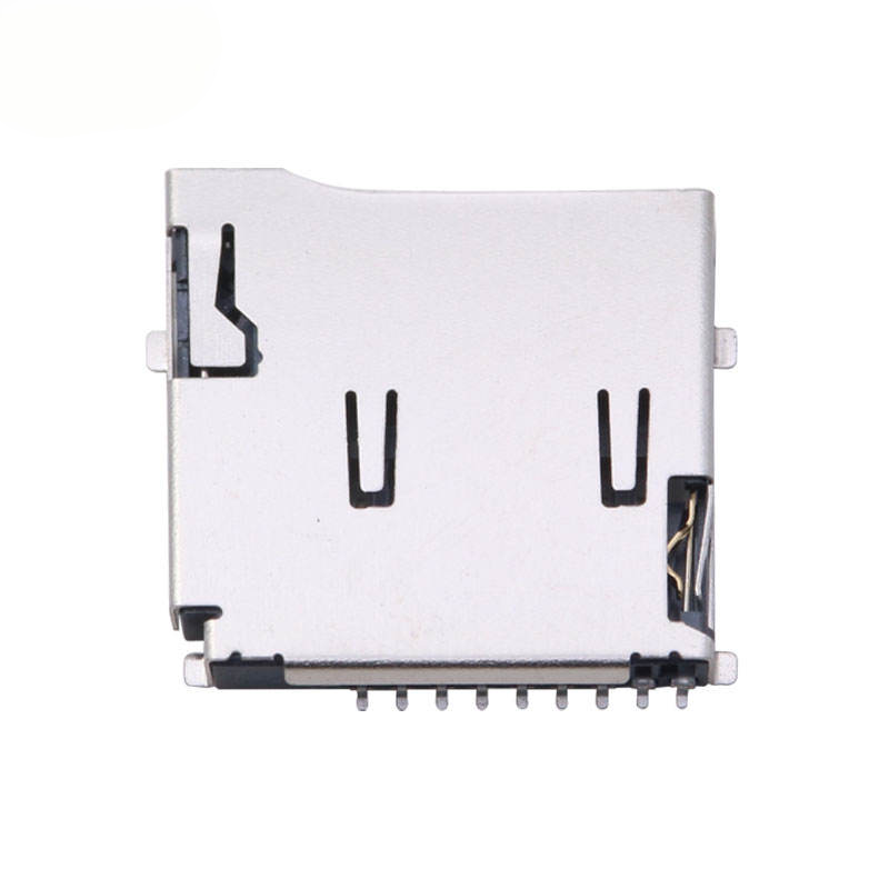 8-पिन माइक्रो एसडी / टीएफ कार्ड सॉकेट | मोलेक्स 472192001 विकल्प | H1.8mm लिफ्ट-द-कवर (हिंज) एसएमटी कनेक्टर