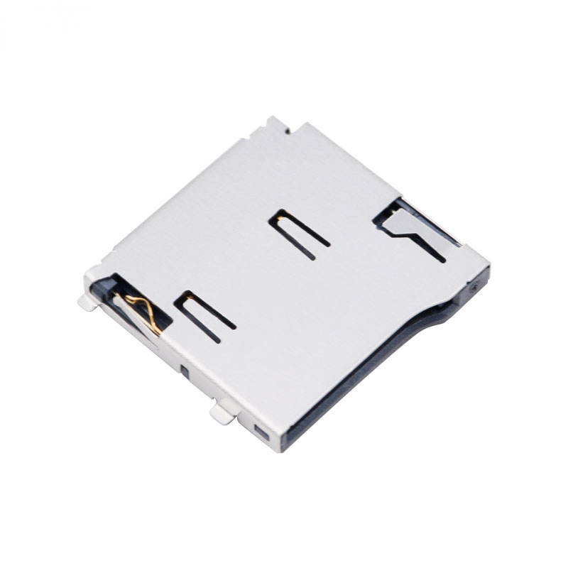 8-पिन माइक्रो एसडी / टीएफ कार्ड सॉकेट | मोलेक्स 472192001 विकल्प | H1.8mm लिफ्ट-द-कवर (हिंज) एसएमटी कनेक्टर