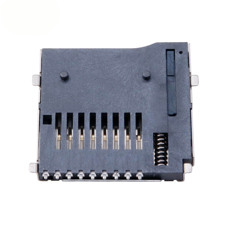 8-पिन माइक्रो एसडी / टीएफ कार्ड सॉकेट | मोलेक्स 472192001 विकल्प | H1.8mm लिफ्ट-द-कवर (हिंज) एसएमटी कनेक्टर