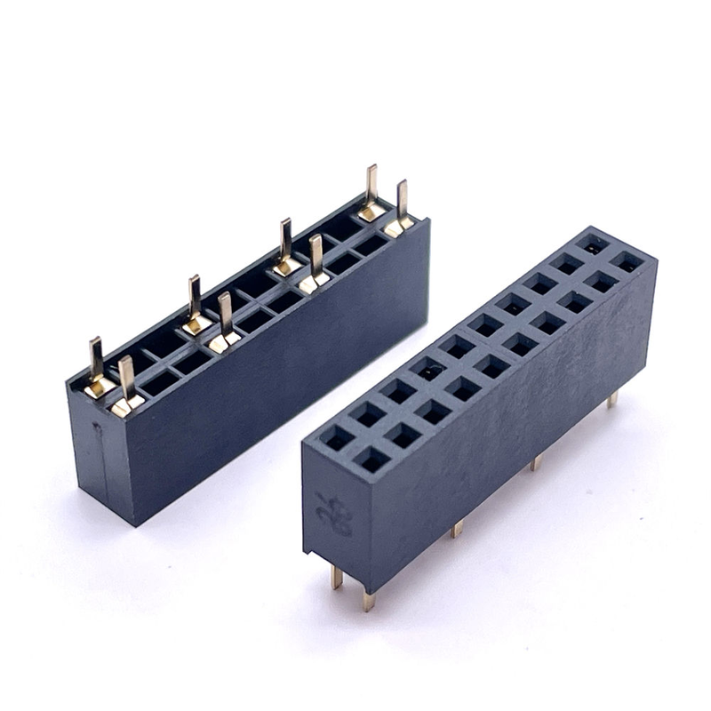 2.54mm Pitch Female Header With Empty Pin Straight Terminal O-Shape Female Connector